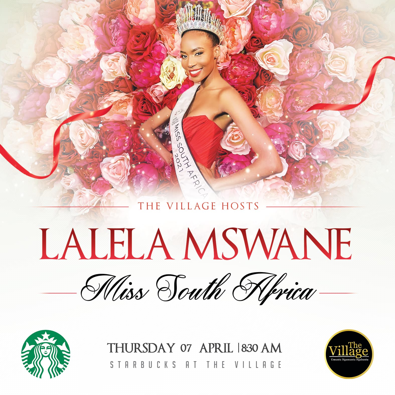 The Village — Miss SA meet-and-greet poster