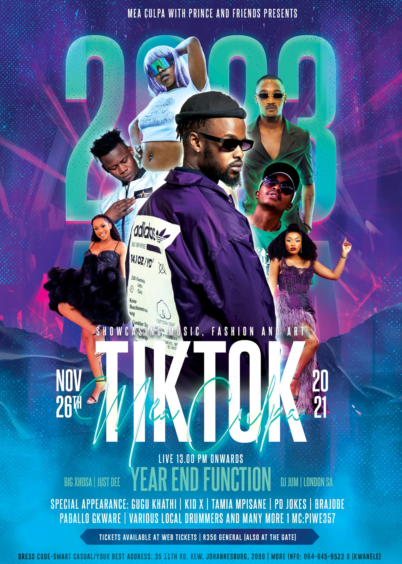 TikTok — Year-end function poster