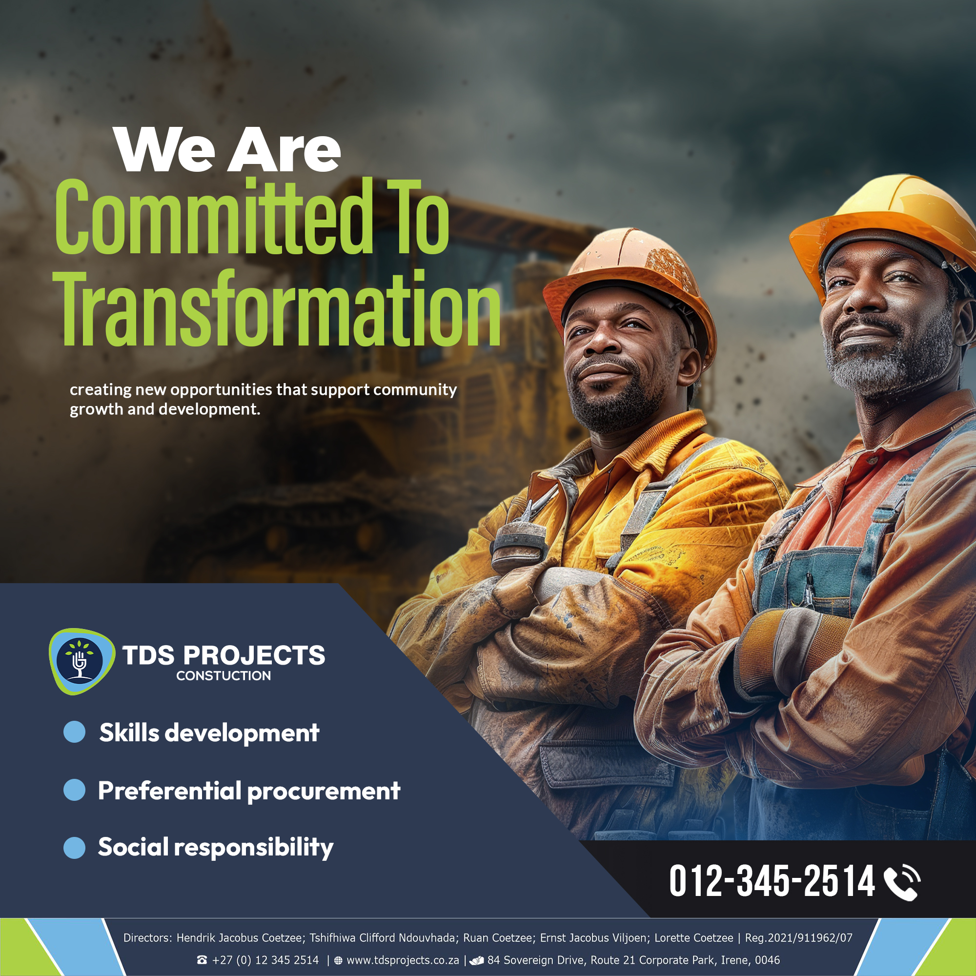 TDS Projects — Transformation social post